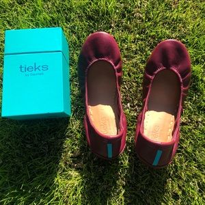 Tieks Burgundy Flats 7